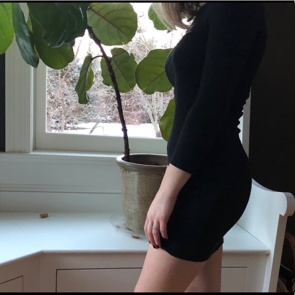 Simple Black Mini Dress